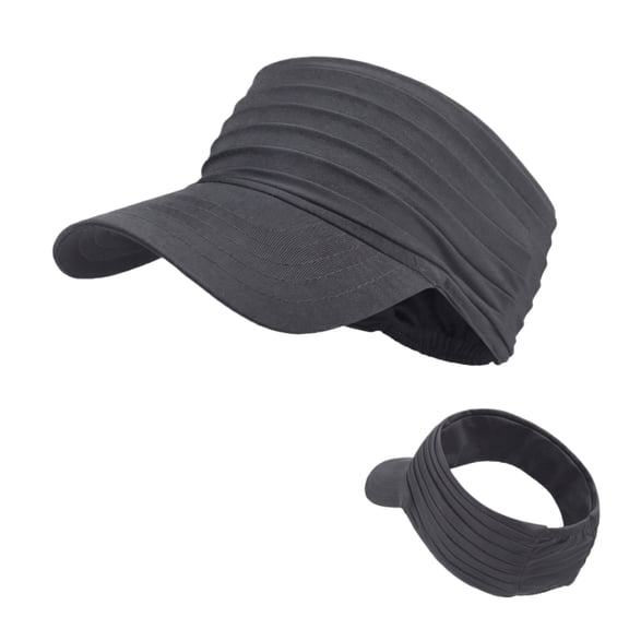 Visor Sun Hats for Women, 2026 New Stretchy Ponytail Sport Visor Hat, Sun Cap for Running, Tennis, Golf, Beach & Pool,one size