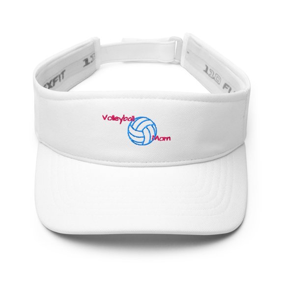 Visor Volleyball Mom (White)