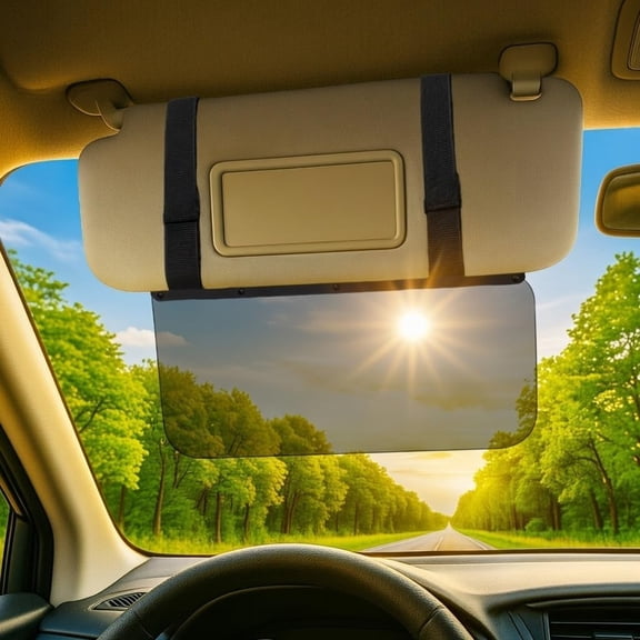 VisorMate 2.0 by DrivenVision  Car Visor Extender for Driver Side, Polarized Auto Sun Visor Extension with Side Panel, Sun Visor Extender for Car, SUV, Short People & Sun Glare Blocking