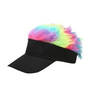 ZICTH Visors Multicolour Wig Peaked Cap Baseball Cap Head Scarf Wrap Cap Caps Gifts