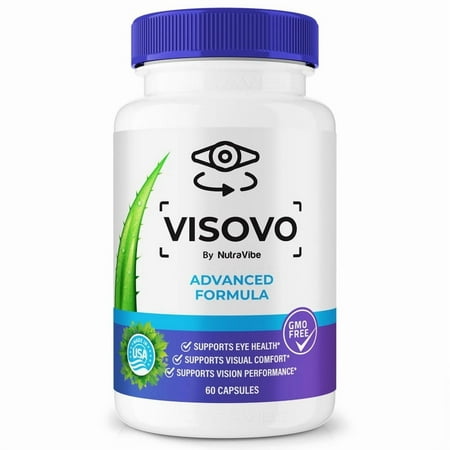 Visovo Capsules – Daily Eye Care with Original Blend to Support Visual Wellness, Eye Comfort & Vision | Just 2 Gentle, Easy-to-Swallow Pills (60 Capsules)