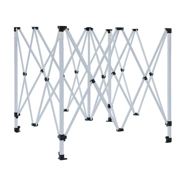 Vispronet 10x10 Canopy Tent Frame, Adjustable Steel Frame, Clearance Height of 7.2ft, Frame Only