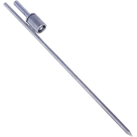 Vispronet 2.4in x 23.6in Feather Flag Stake with Sleeve Bearing, Steel Ground Spike for Outdoor Flag Pole, Fits Poles with 0.66in Inner Diameter, Flag Pole Ground Stake, Flag & Pole Not Included