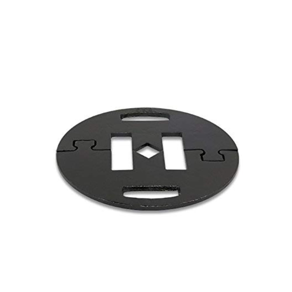 Black Powder-Coated Steel Canopy Weight Plates Set