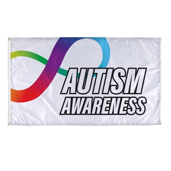 Vispronet 3ft x 5ft Autism Awareness Flag  Polyester Material, Printed in the USA, Flag Only
