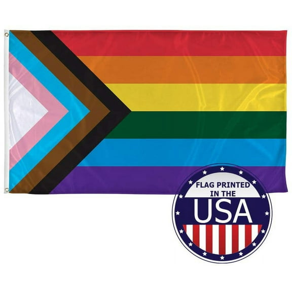 Vispronet 3ft x 5ft Gay Pride Flag, Knitted Polyester, Flag Only