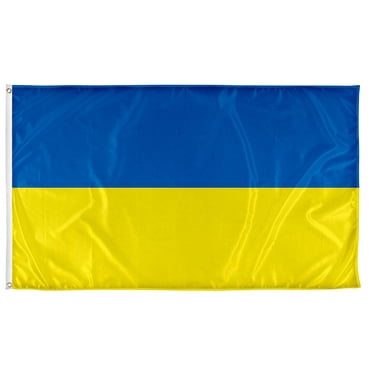 SouthBeach Ukraine Flag – 12x18 Inch, Polyester, Sleeve For Boat, Car, Garden