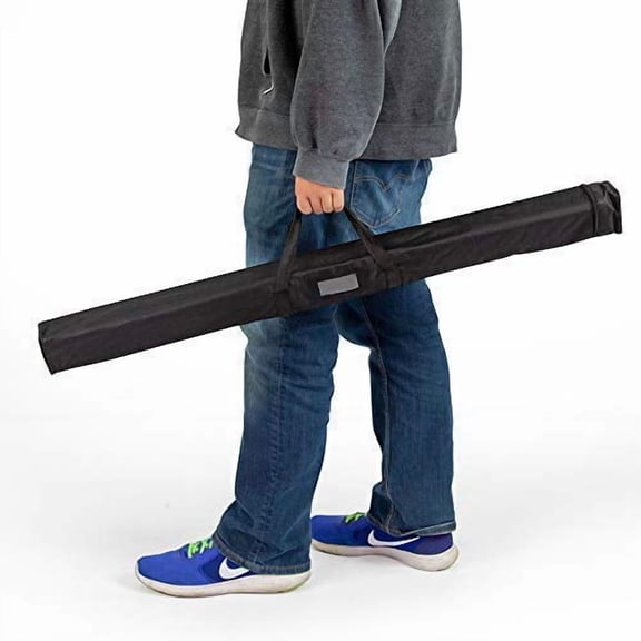 Vispronet 47in Roll Up Basic 4.0ft x 6.9ft x 0.9ft Retractable Banner Stand - Includes a Sturdy Aluminum Base and a Padded Black Polyester Bag Hardware Only, Print Not Included