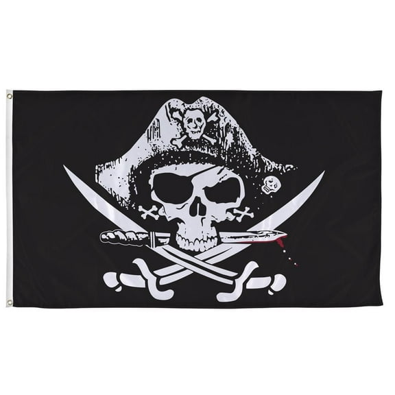 Vispronet 5ft x 8ft Dead Man’s Chest Jolly Roger Pirate Flag