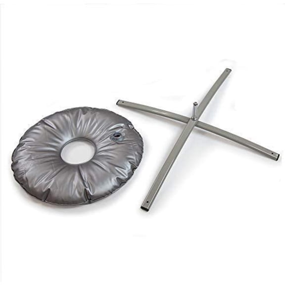 Vispronet Cross Base for Feather Flag, 23in x 23in Foldable Steel Base