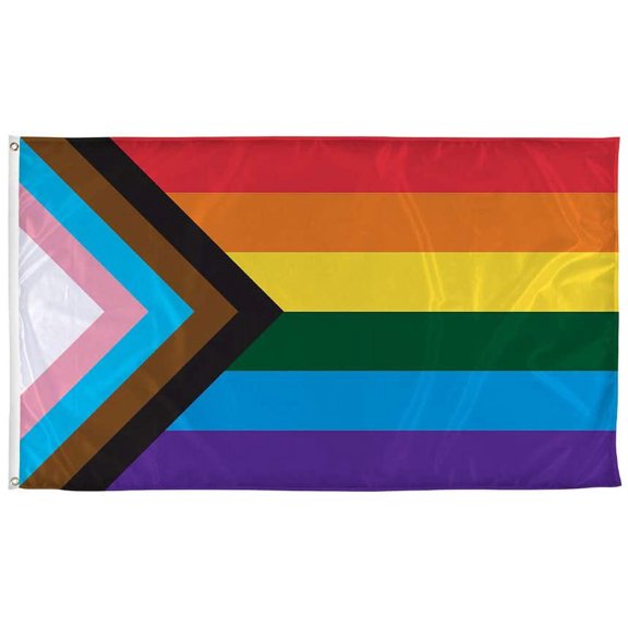 Vispronet 5ft x 8ft Gay Pride Flag, Knitted Polyester, Flag Only
