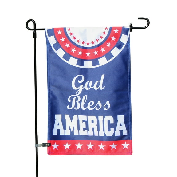 Vispronet God Bless America Garden Flag, 12 x 18in, Memorial Day Decor