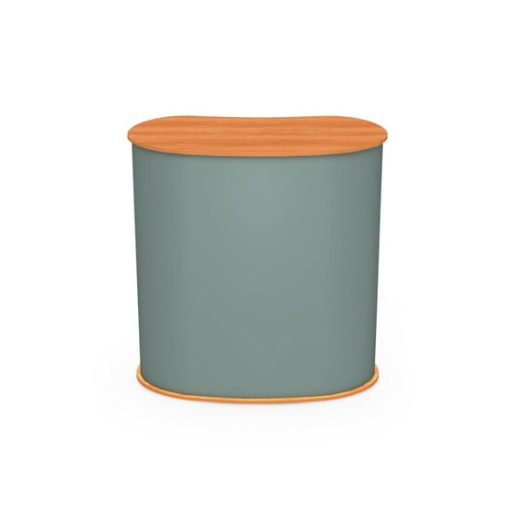 Vispronet Portable Trade Show Counter, 3ft Light Wood Podium Countertop, Carry Bag Included