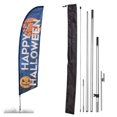 thumbnail image 1 of Vispronet Premium Happy Halloween Feather Flag, 13ft, Ground Stake, Pole Set, 1 of 7