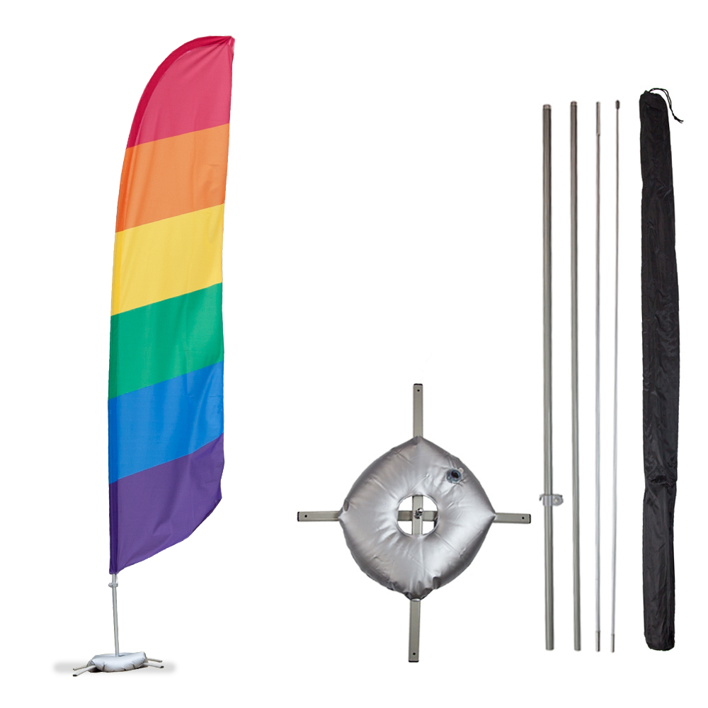 Crawfish Boil Premium Windless Feather Flag Bundle - Complete Promo Kit