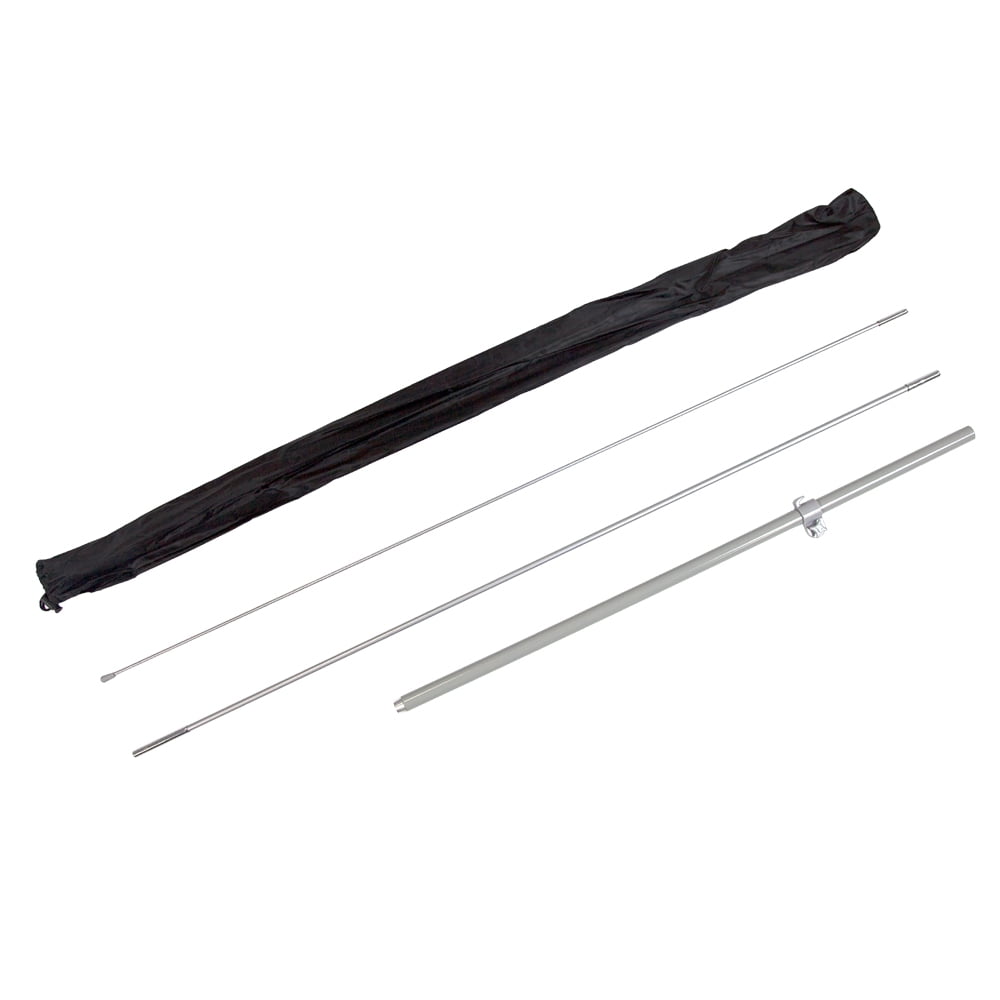 Vispronet Small Feather Flag Pole Kit, Includes (3) Pole Pieces & (1) Carrying Bag, Fits 1.8ft x 6.6ft Feather Flags, No Feather Flag Included