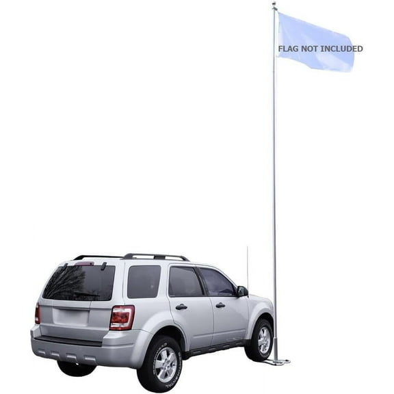 Vispronet Tailgate Flag Pole Kit, 20ft Sectional Outdoor Flag Pole, Includes 5 Aluminum Flag Pole Segments