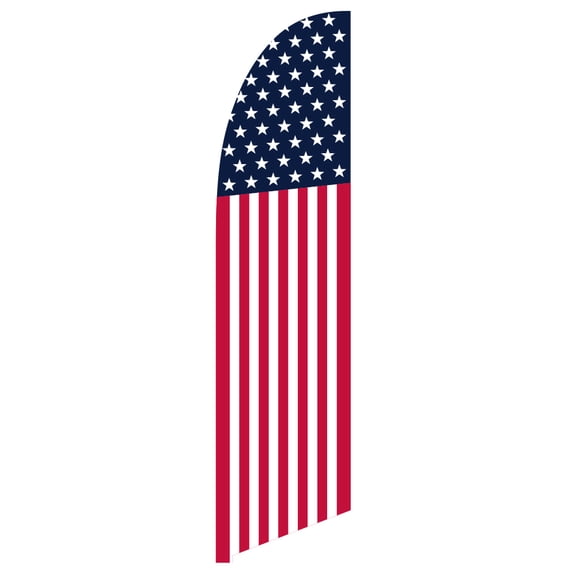 Vispronet USA American Feather Flag, 4th of July Decor, 13.5ft, Flag Only
