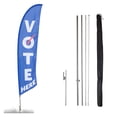 thumbnail image 1 of Vispronet Vote Here Feather Flag Kit, 13.5ft Vote Flag, Pole Set, Ground Stake, 1 of 7