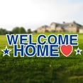 thumbnail image 1 of Vispronet Welcome Home Yard Sign with Stakes, 18in Blue Yard Letters, 1 of 8