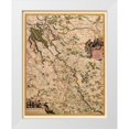 thumbnail image 1 of Visscher 20x24 White Modern Wood Framed Museum Art Print Titled - Germany - Visscher 1681, 1 of 4
