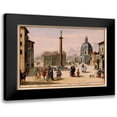 thumbnail image 1 of Visscher 24x17 Black Modern Framed Museum Art Print Titled - Trajan Column Rome Italy - Visscher 1681, 1 of 5