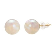 Vissen Small Pearl Stud Earrings For Women Dainty Gold Plated Post Stud Earrings Fashion Elegant Hypoallergenic Earrings