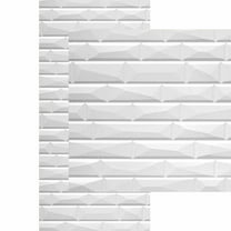 Vista 4ft. x 8ft. Gloss White Paintable Glue-Up PVC Wall Panels (96 Sq.ft / Pack) - 3 Pieces