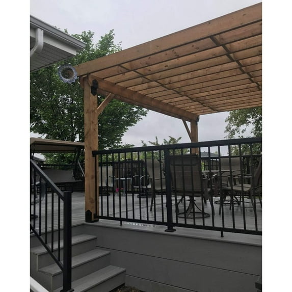 Vista Aluminum Post Black