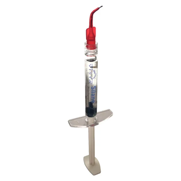 Vista Apex Dental Porcelain Saline Syringe 1.2mL Pack of 2 Syringes + 4 Brush Tips