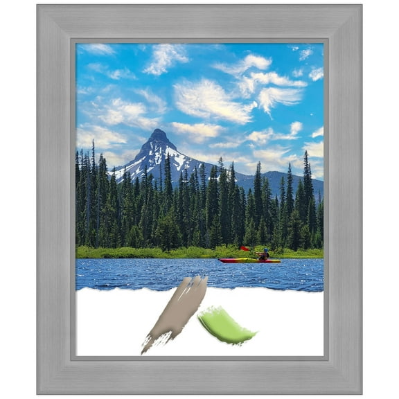 Vista Brushed Nickel Picture Frame, Photo Frame, Art Frame