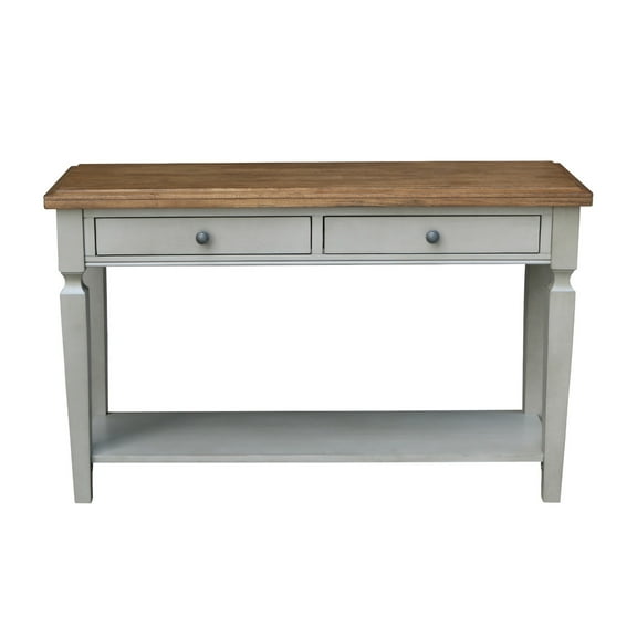 International Concepts Vista Console Sofa Table Distressed Hickory/Stone Finish