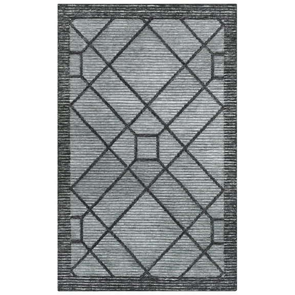 Vista Gray 5'X7'6" Tufted Recycled Polyester Rug