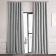 thumbnail image 1 of Half Price Drapes Vista Grey Bellino Textured Faux Linen Room Darkening Curtains For Bedroom & Living Room Curtains(1 Panel), Curtains 108 Inches Long, 50W X 108L, 1 of 6