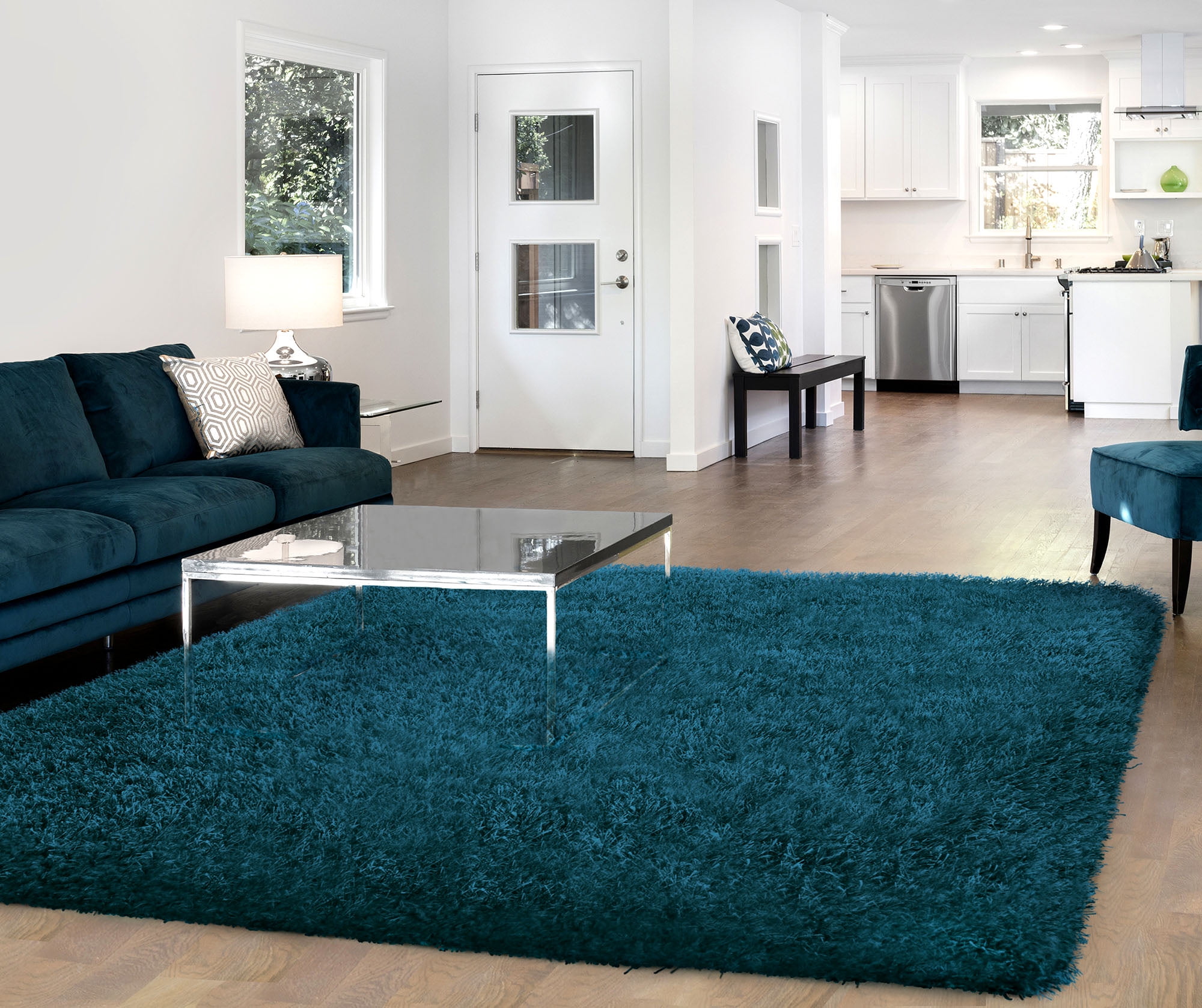Vista Living Claudia Shag Area Rug - Walmart.com