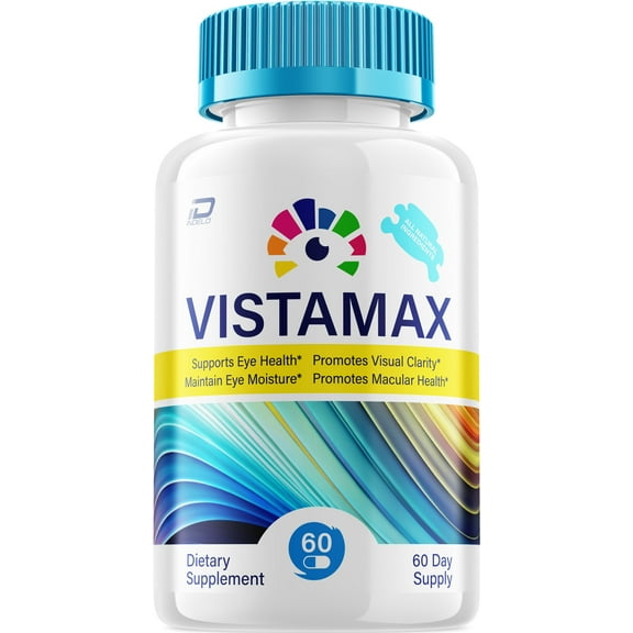 Vista Max Plus Eye Support Supplement VistaMax Capsules, Eye Vitamins 20/20 Healthy Vision, Max Vista Plus Eye Health Multivitamin, MaxVista Plus Pills Reviews (60 Capsules)