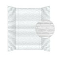 thumbnail image 1 of Vista PVC Glue-up Tub and Shower Wall Panels Surround in Gloss White (96 Sq.ft) - 1 Piece, 1 of 6