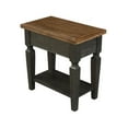 thumbnail image 1 of International Concepts Vista Solid Wood Side Table in Hickory/Washed Coal, 1 of 8