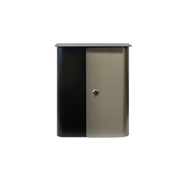 Vista in Black Wall Mounted with Stainless Steel Locking Mailbox Vista in Black Wall Mounted with Stainless Steel Locking Mailbox