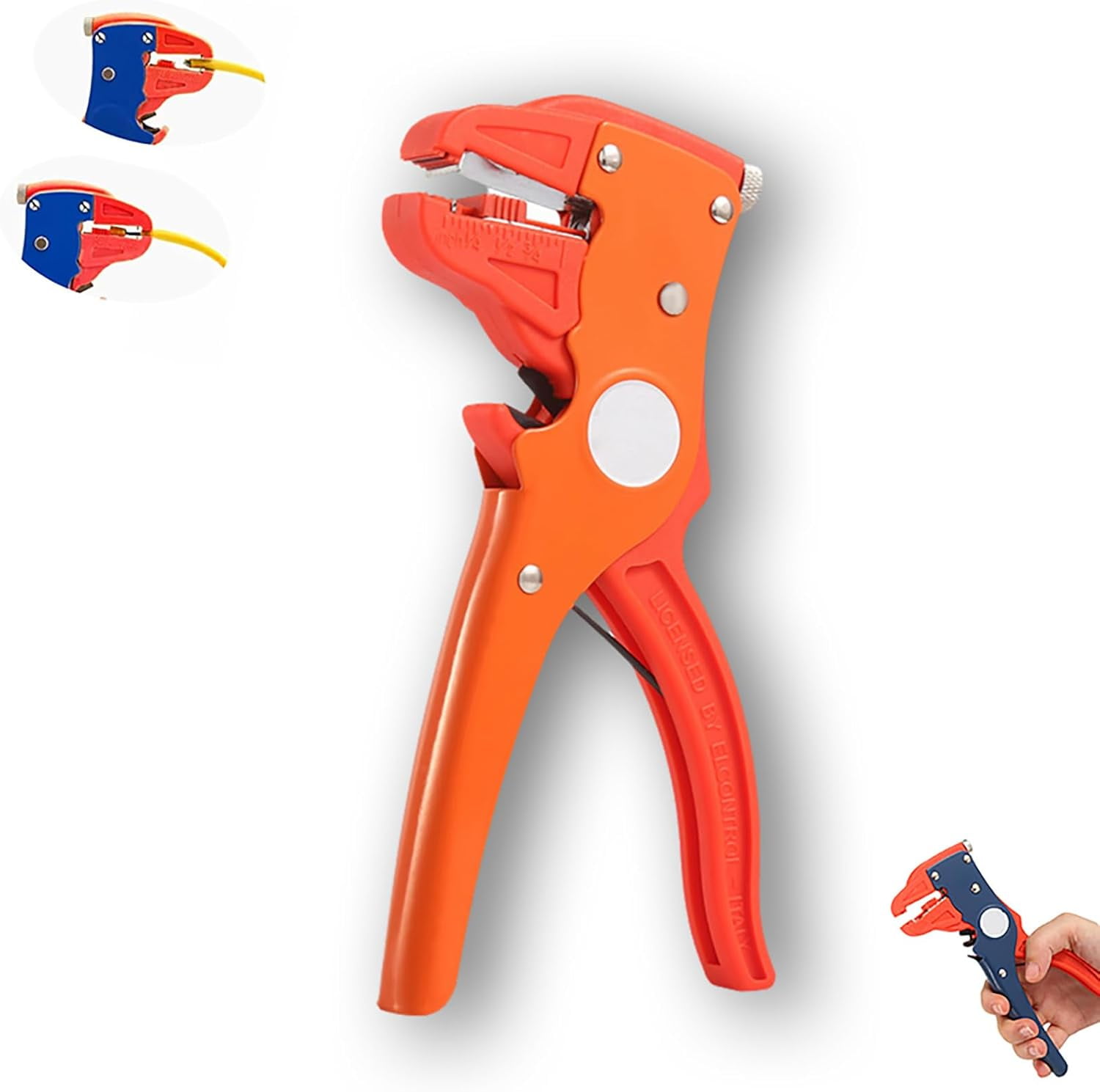 Vista Wire Stripper Quick Strip Wire Stripper Quickstriper Wire Striper 2 in 1 Cable Stripper Tool Multi Functional Wire Stripper Crimper Cable Cutter Pliers Wire Stripper Tool Orange Walmart