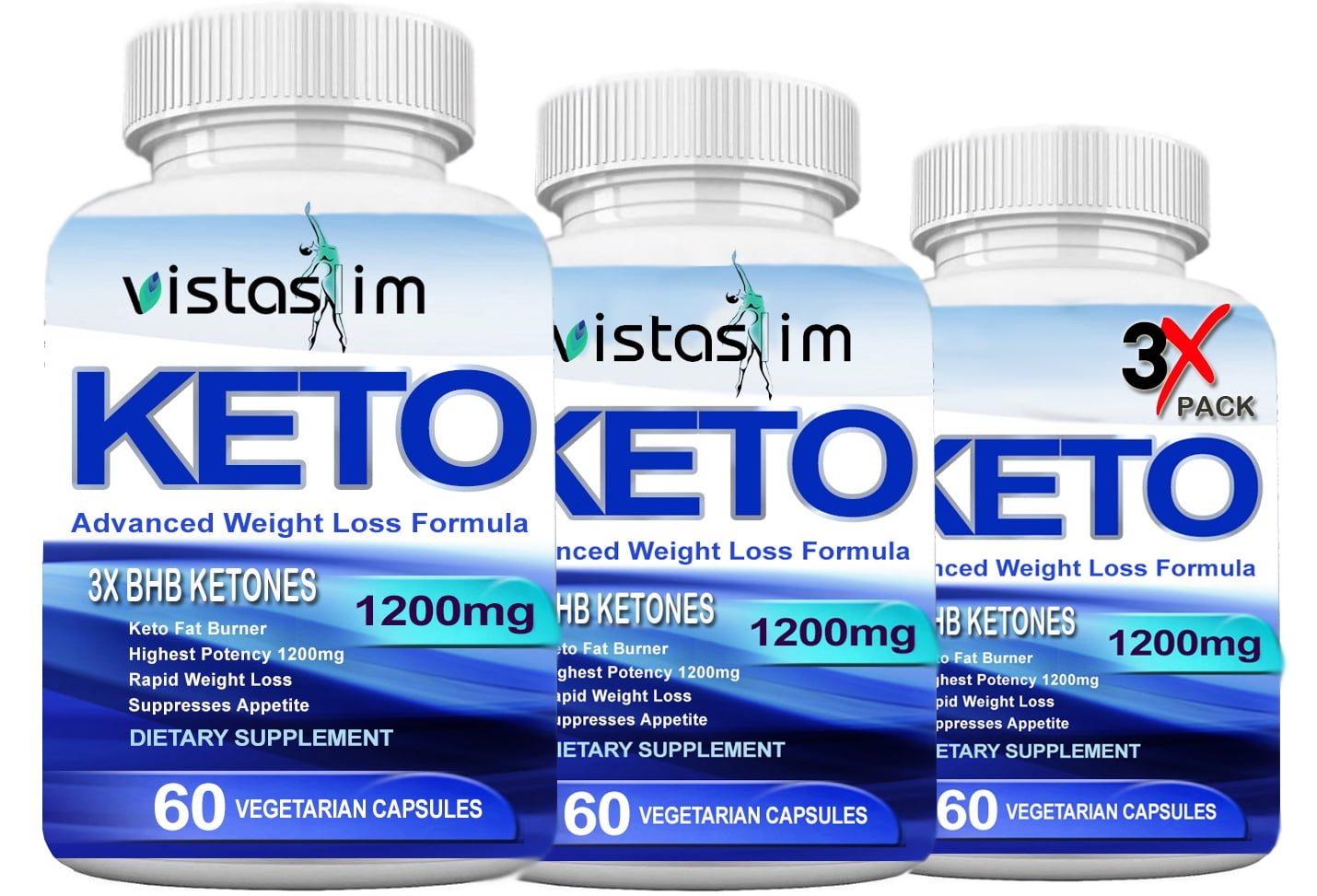 Vistaslim Keto Bhb 1200mg Pure Ketone 180 Pills Weight Loss Supplements Ketone And Ketogenic Diet 