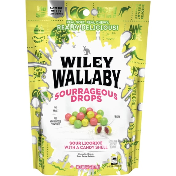 Vistar Wiley Wallaby Australian Style Licorice - Pack of 6