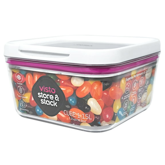 Visto Store and Stack Food Storage Cube 1.2 Quarts