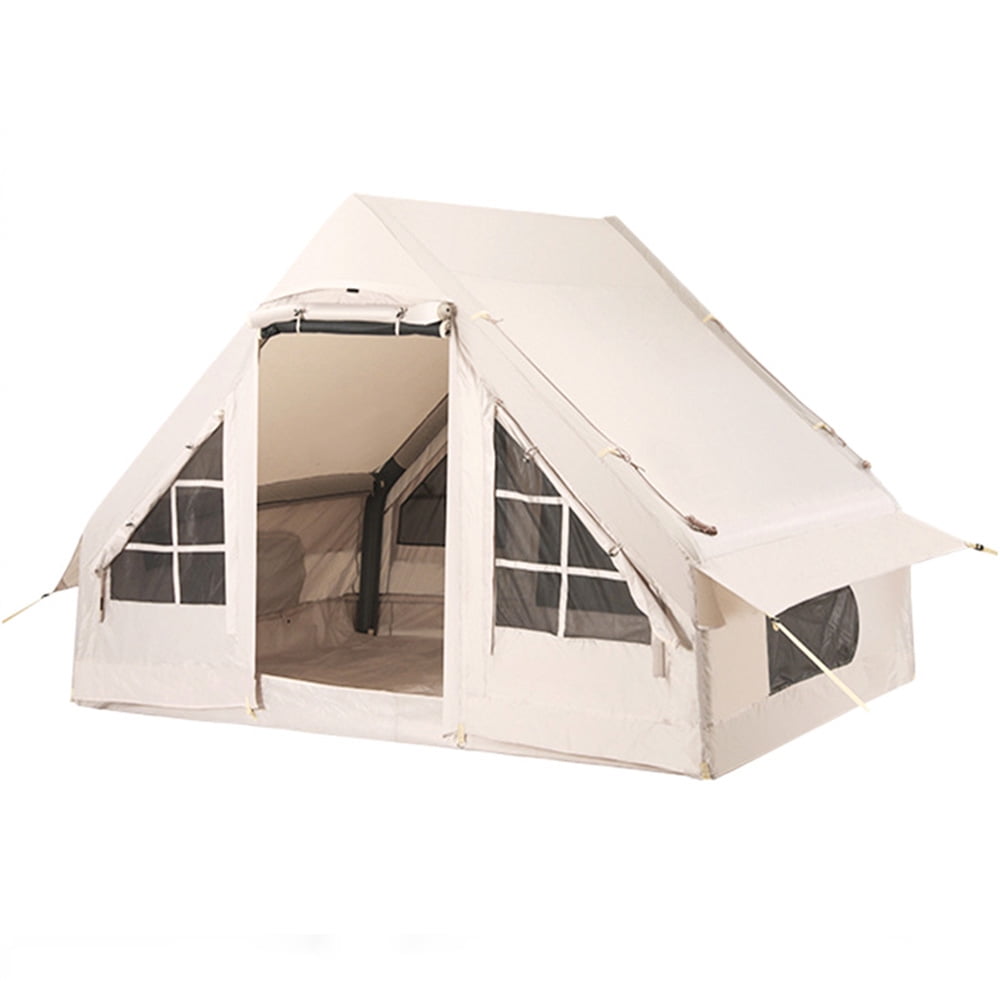 One-Click Automatic Inflation Ridge Tent :Glamping Tents, Easy Setup 4 Season Waterproof Windproof Outdoor Blow Up Ten