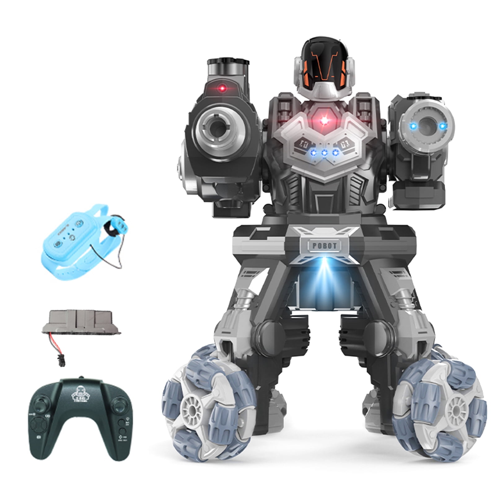 Vistreck Robot Toy, 2.4G Remote Control Robot 4 Wheel Drive Water