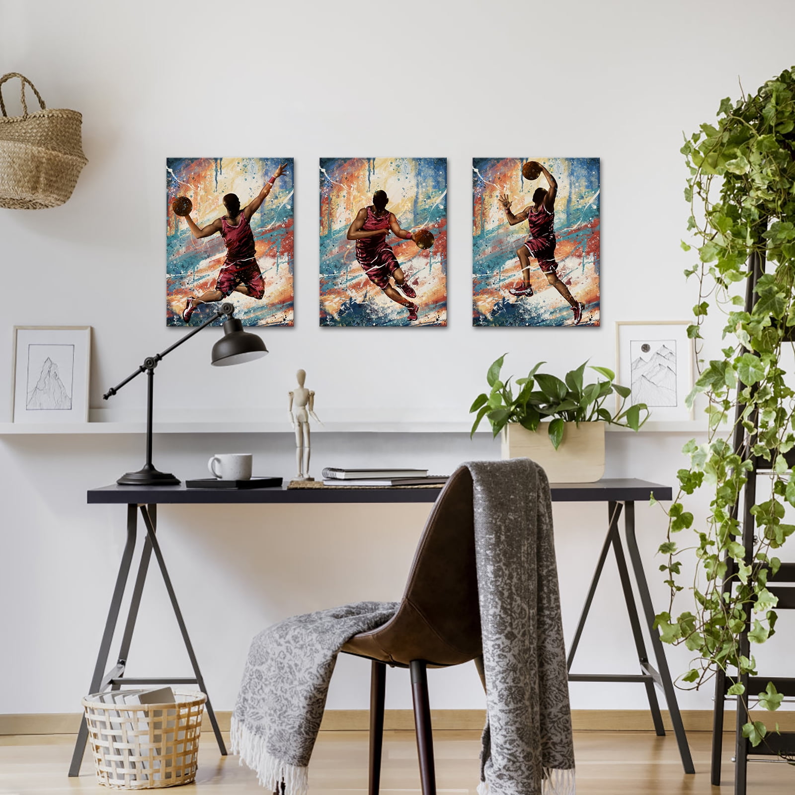 Visual Art Decor 3 Piece 12x16 Wood Framed Wall Art Set Clearance