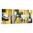 thumbnail image 1 of Visual Art Decor 3 Piece 12x16 inch Abstract Yellow Framed Canvas Wall Art Clearance Picture Canvas Prints Modern Art Wall Decor for Living Room Bedroom Office, 1 of 10