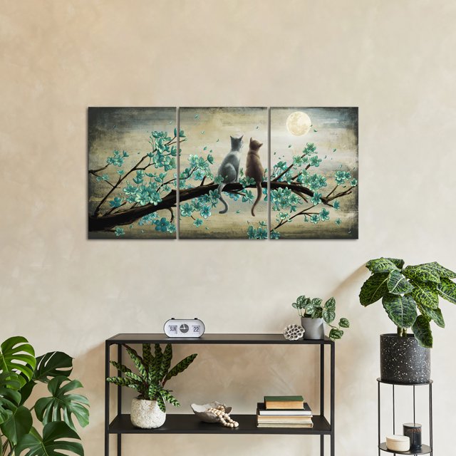 Visual Art Decor 3 Piece 16x24 inch Framed Animal Wall Art Clearance