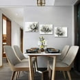 thumbnail image 1 of Visual Art Decor 3-Piece Lotus Flower Canvas Wall Art Gray Floral Picture Wall Decor for Bar Dining Room Bedroom Bathroom Kitchen Print Painting for Home Decorations , 12"x 16"x3Pcs, 1 of 10