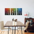 thumbnail image 1 of Visual Art Decor Abstract Colorful Tree of Life Tree Branches Picture Poster Prints Artwork Painting 12"x16" Framed Posters 3 Pack, 1 of 10